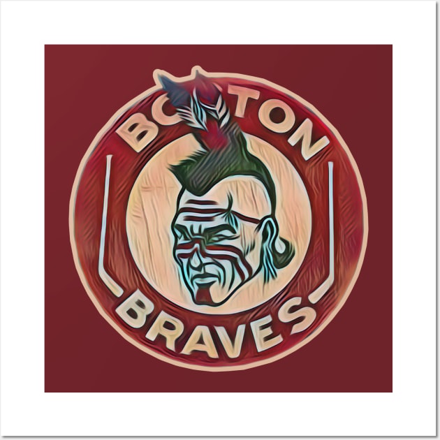 Boston Braves Hockey Wall Art by Kitta’s Shop